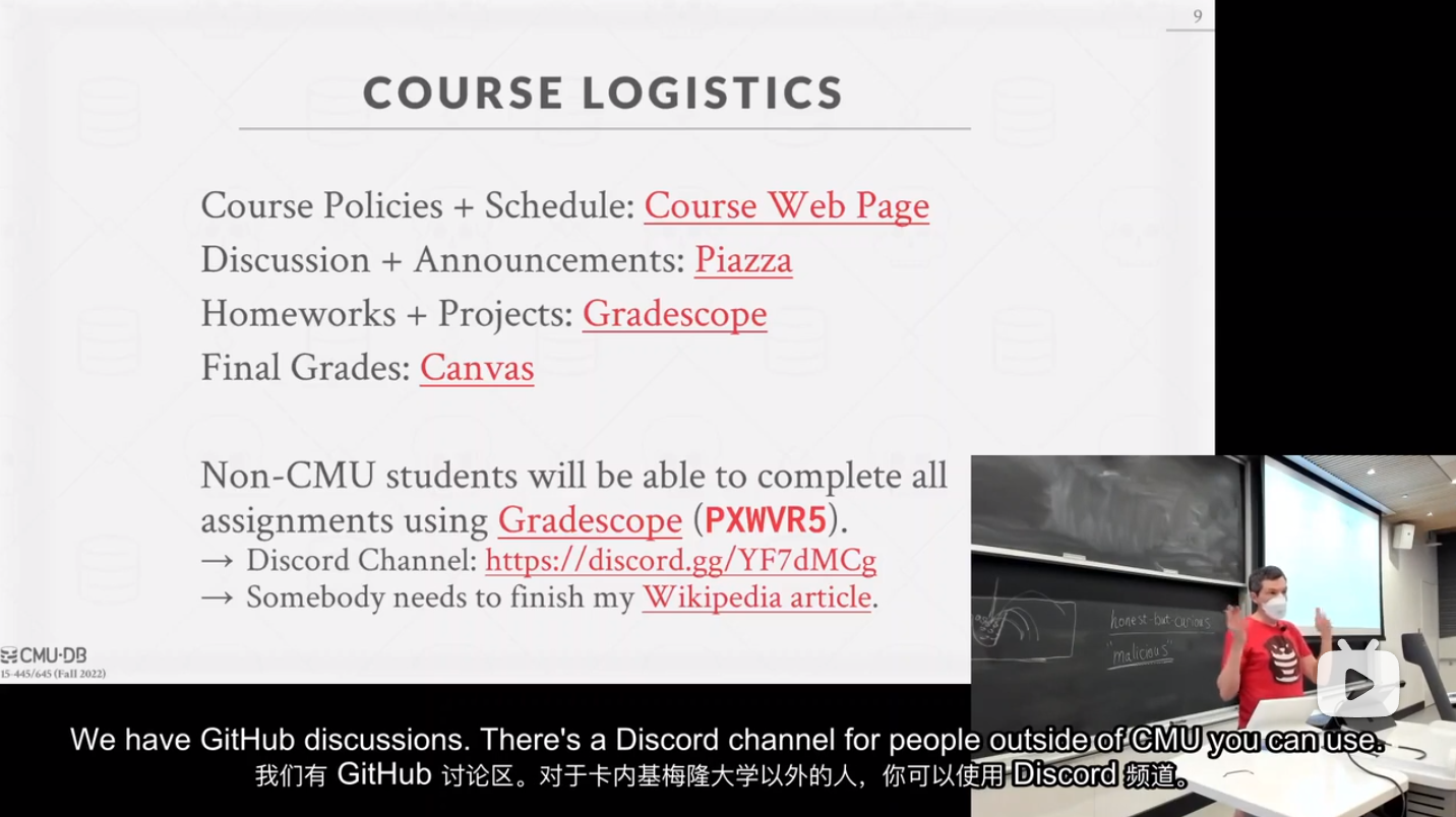 Course Logistics